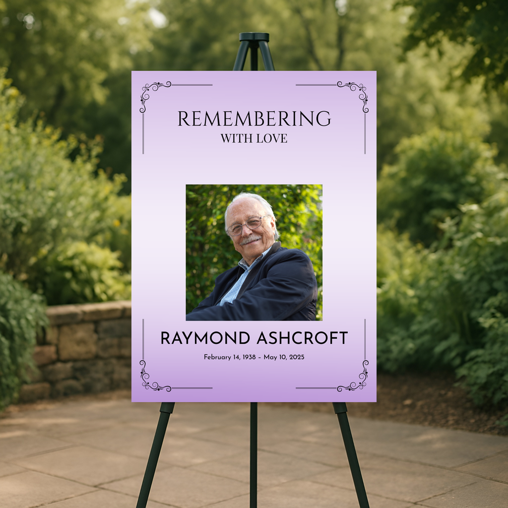 Lavender Heirloom Memorial Poster