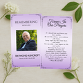 Lavender Heirloom Prayer Card