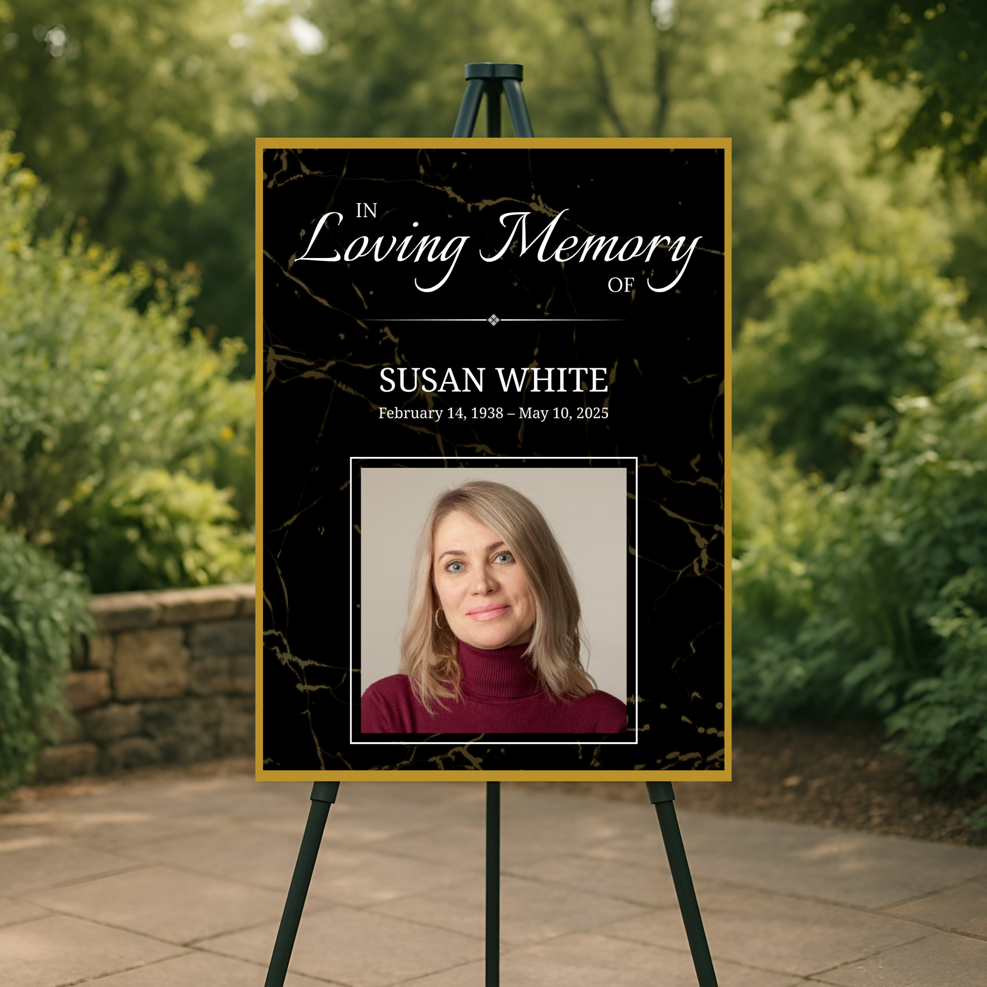 Midnight Elegance Memorial Poster