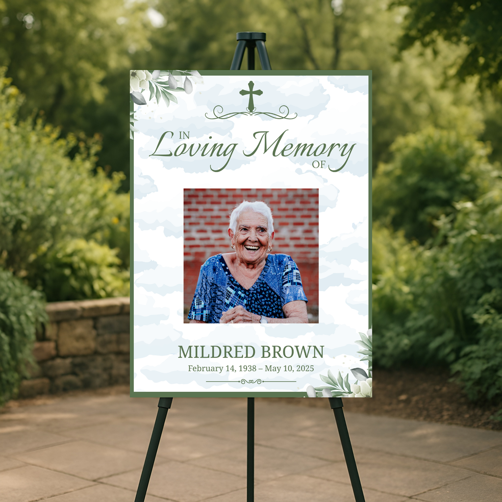 Olive Blessing Memorial Poster
