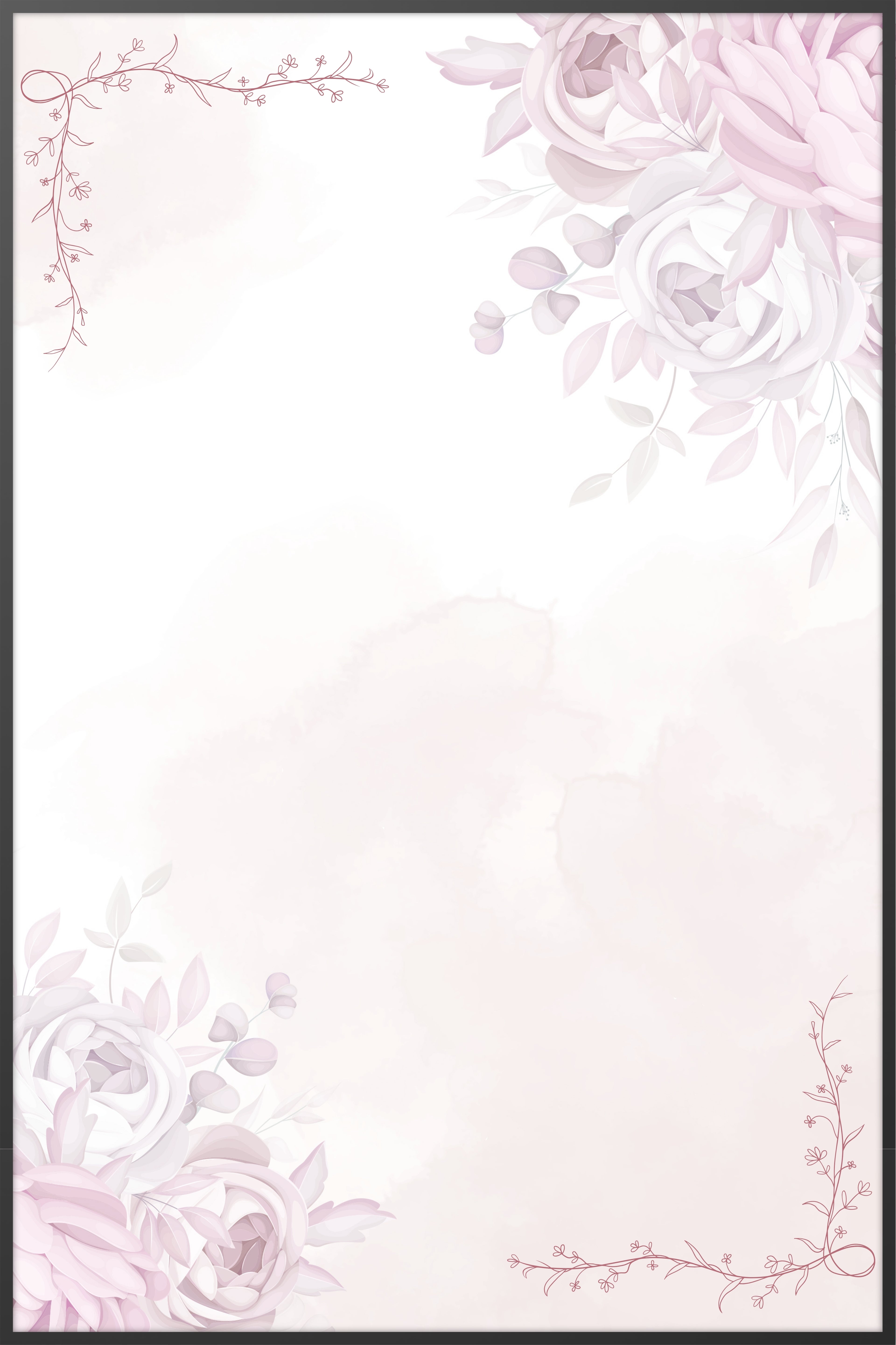 Pastel Bloom Memorial Poster