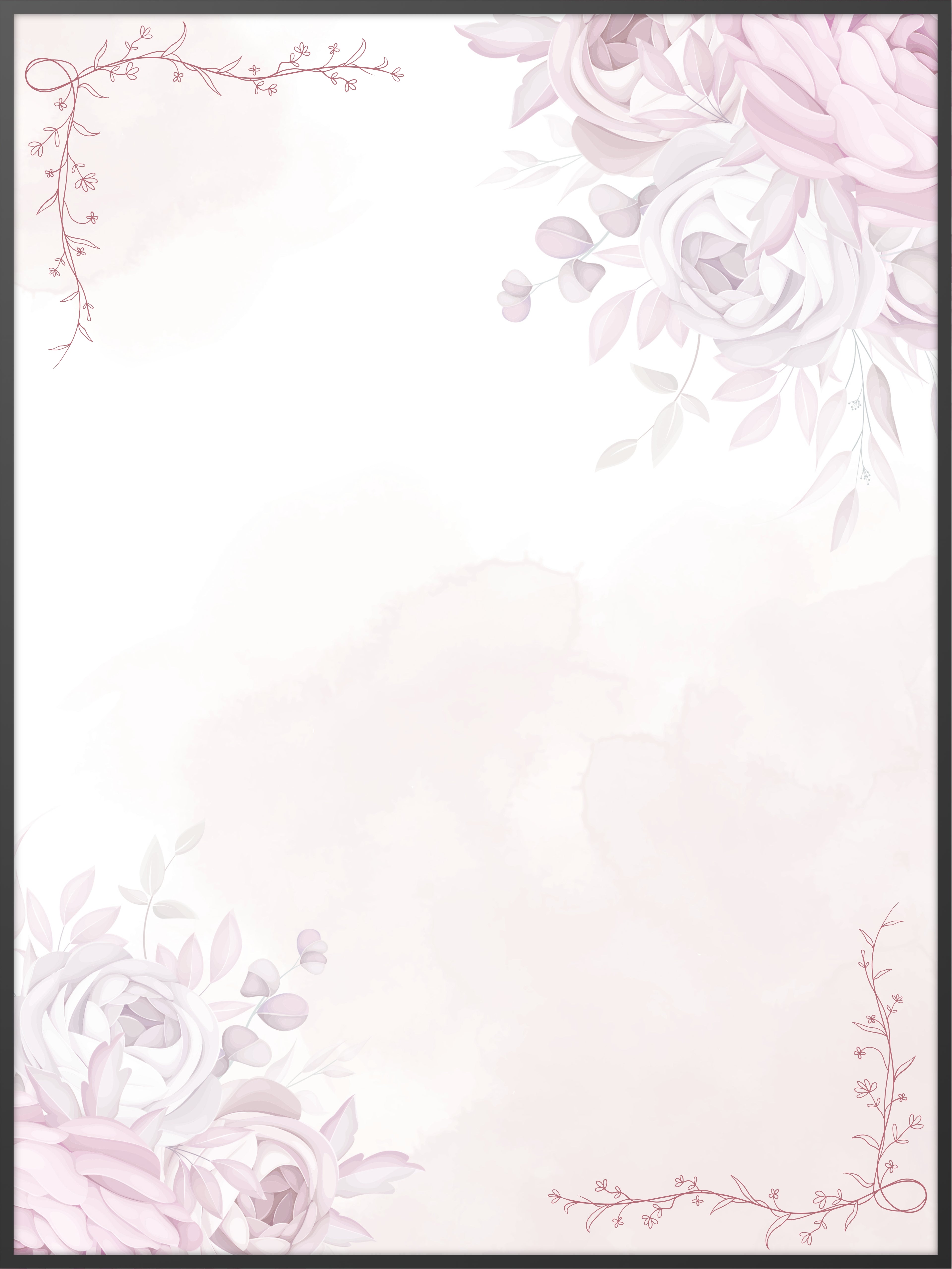 Pastel Bloom Memorial Poster