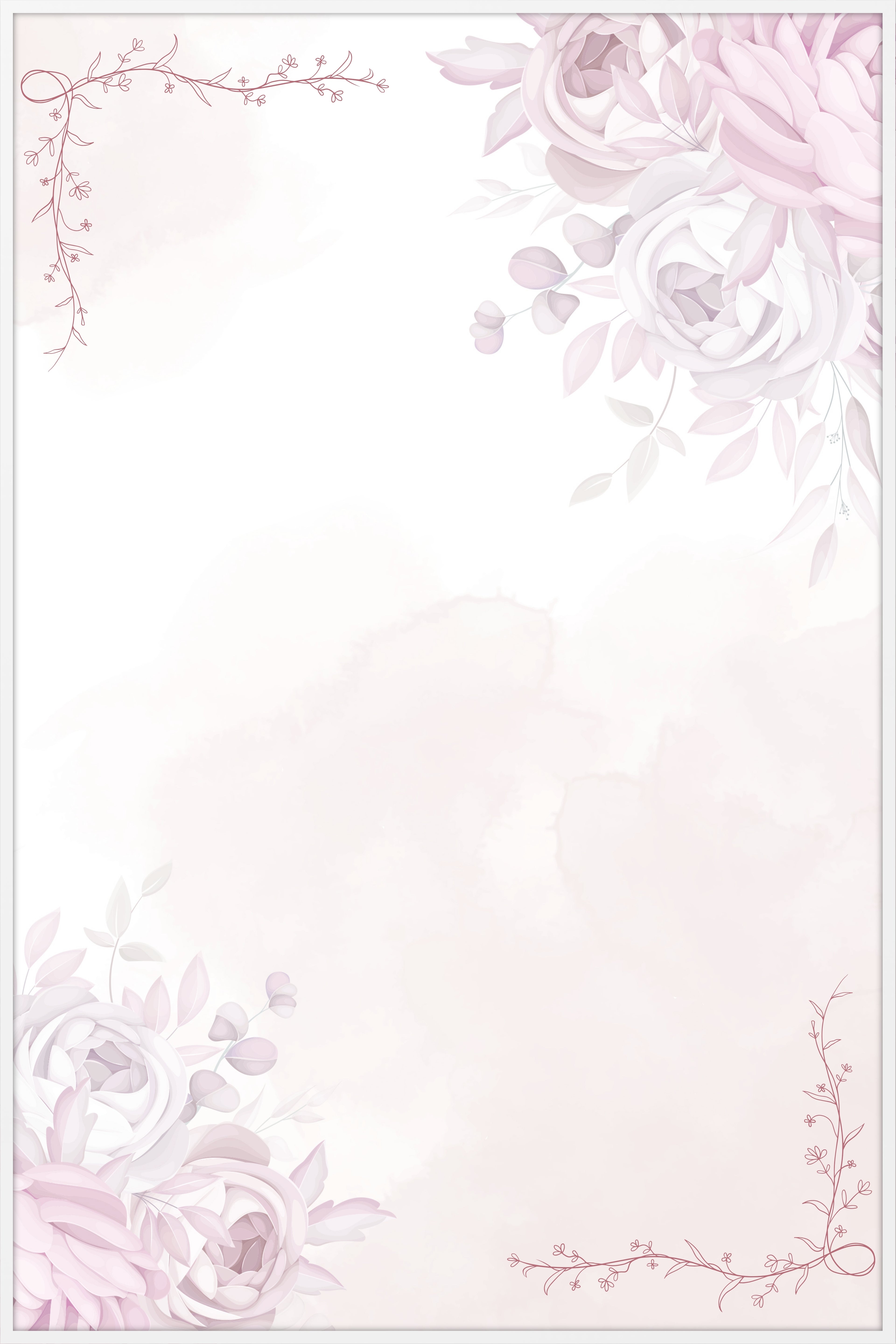 Pastel Bloom Memorial Poster