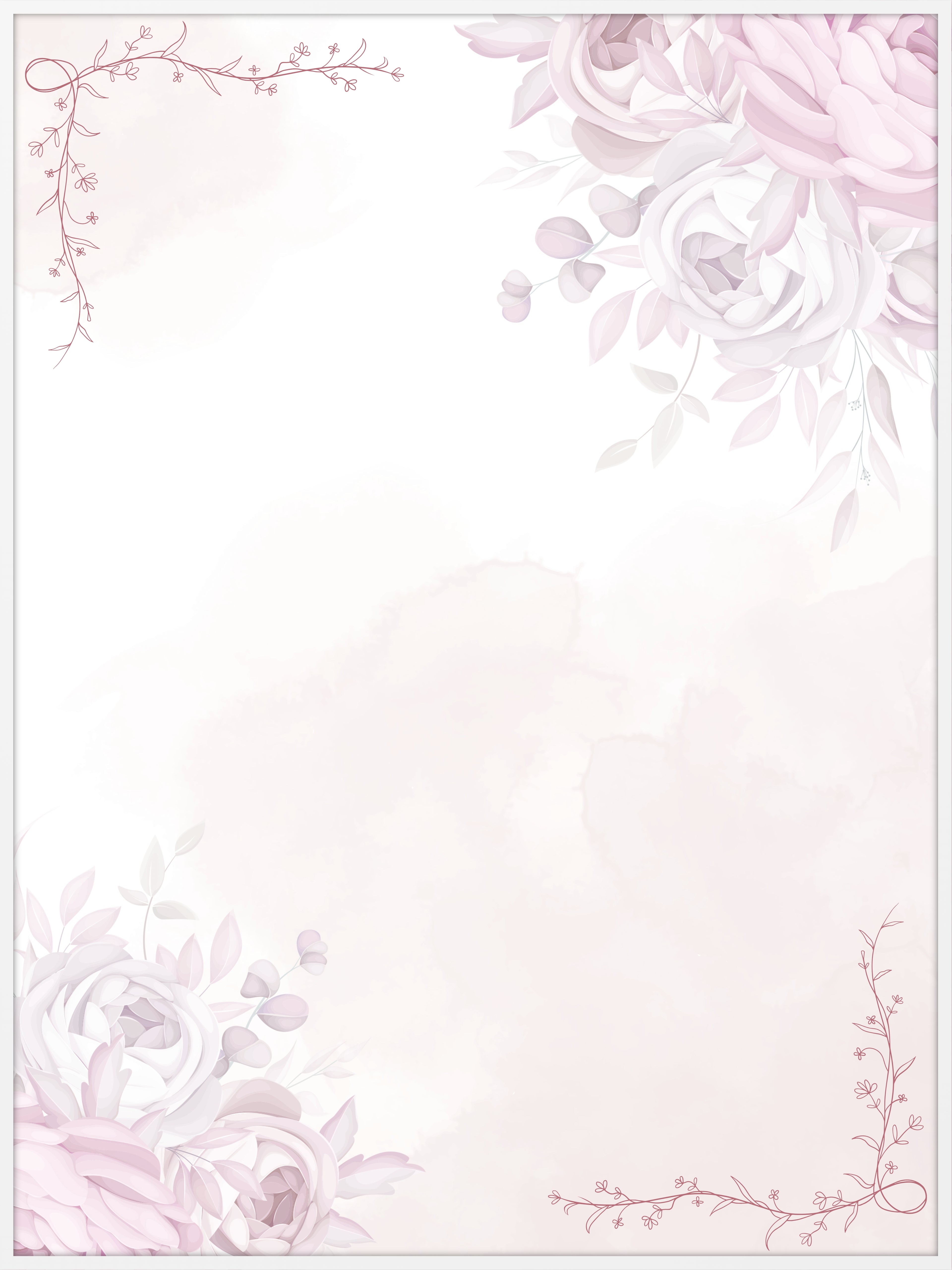 Pastel Bloom Memorial Poster