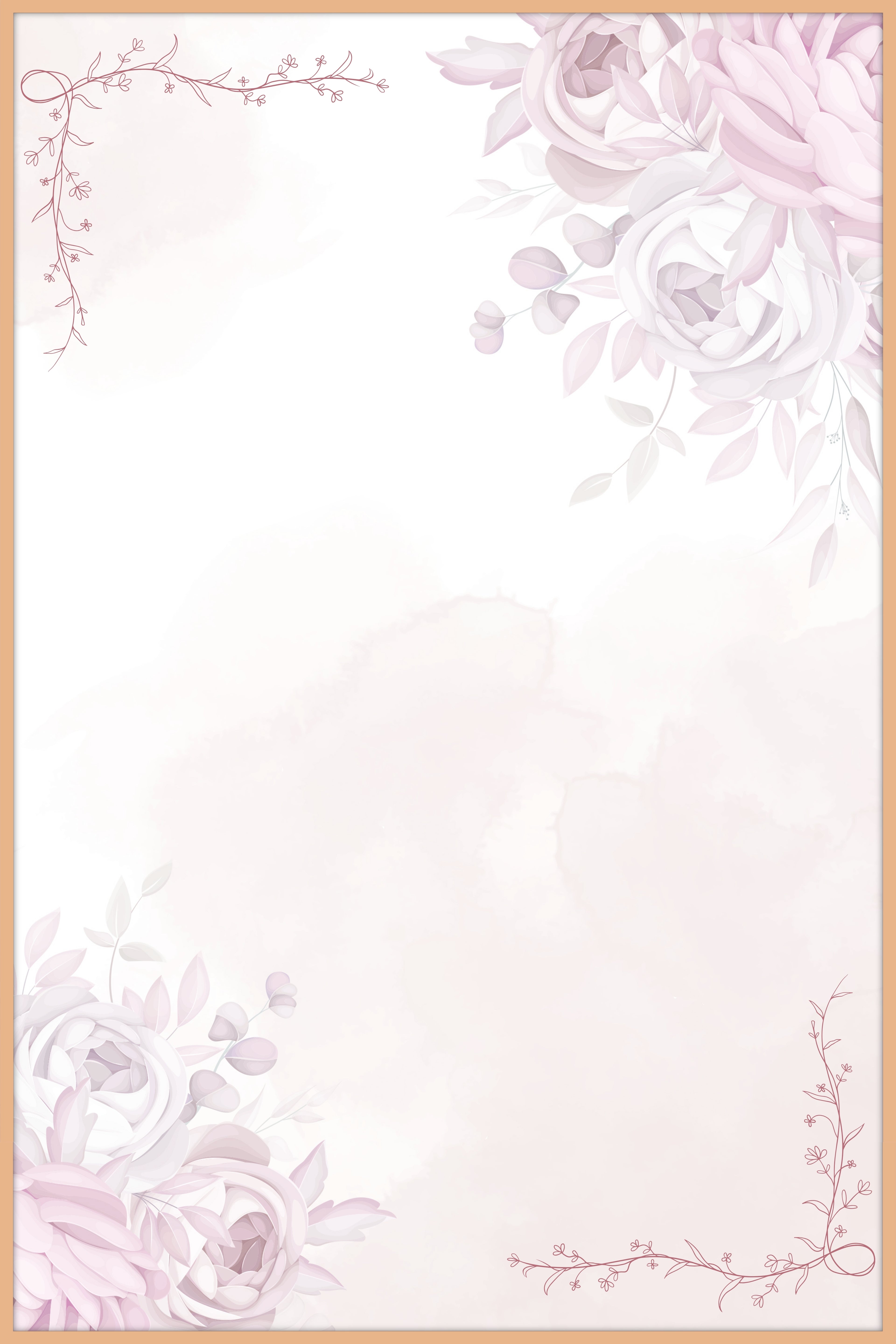 Pastel Bloom Memorial Poster