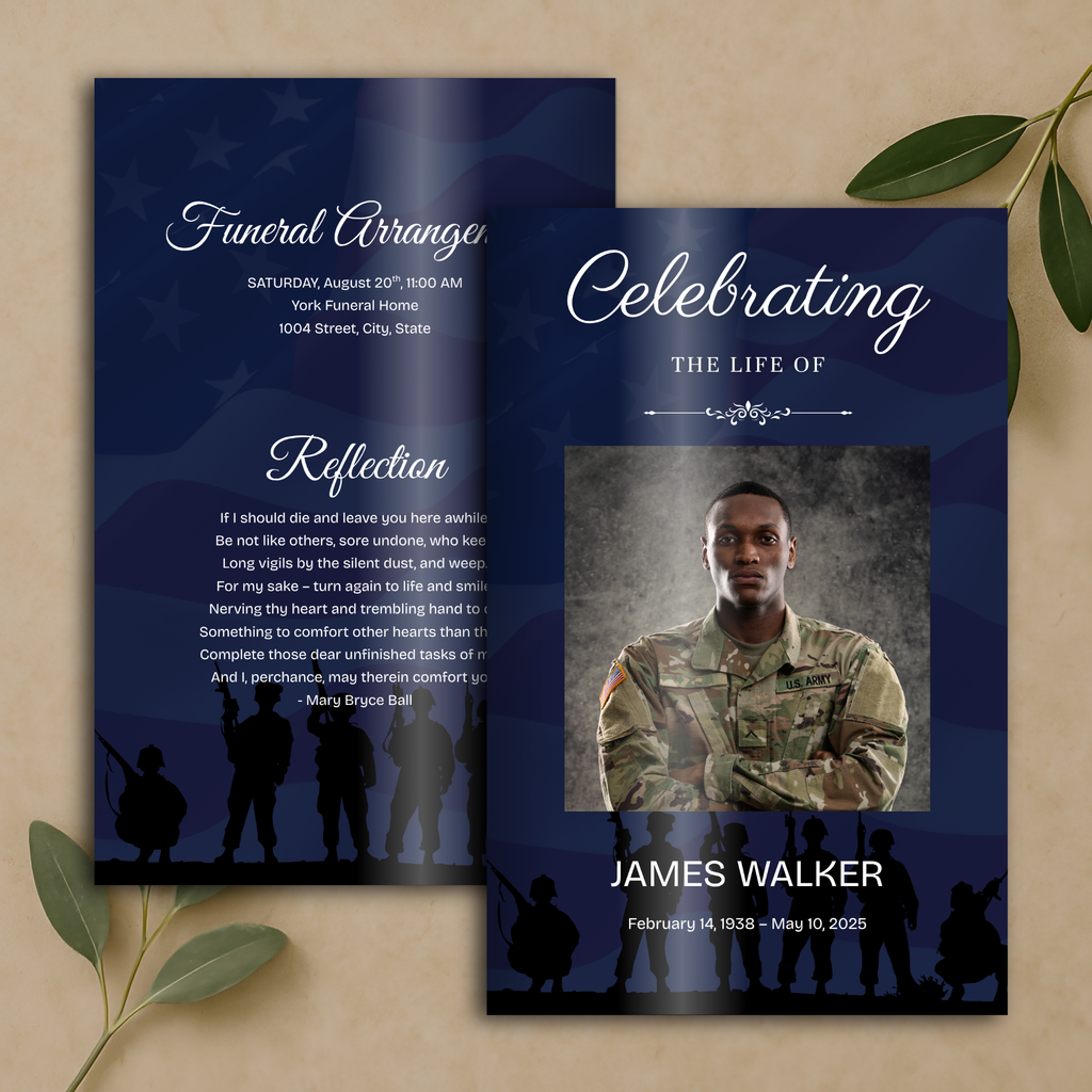 Patriot Tribute Funeral Program