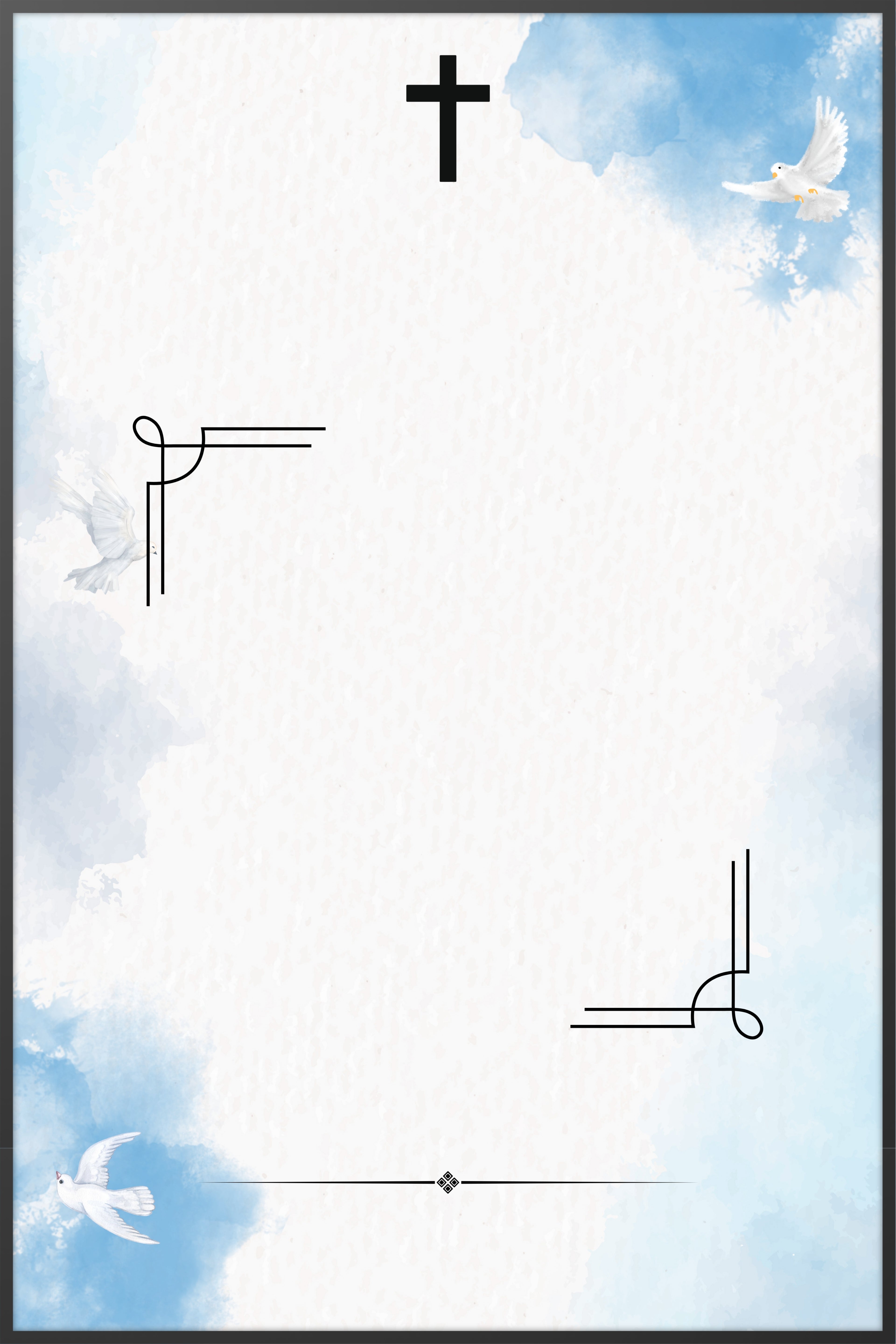 Peaceful Dove Memorial Poster