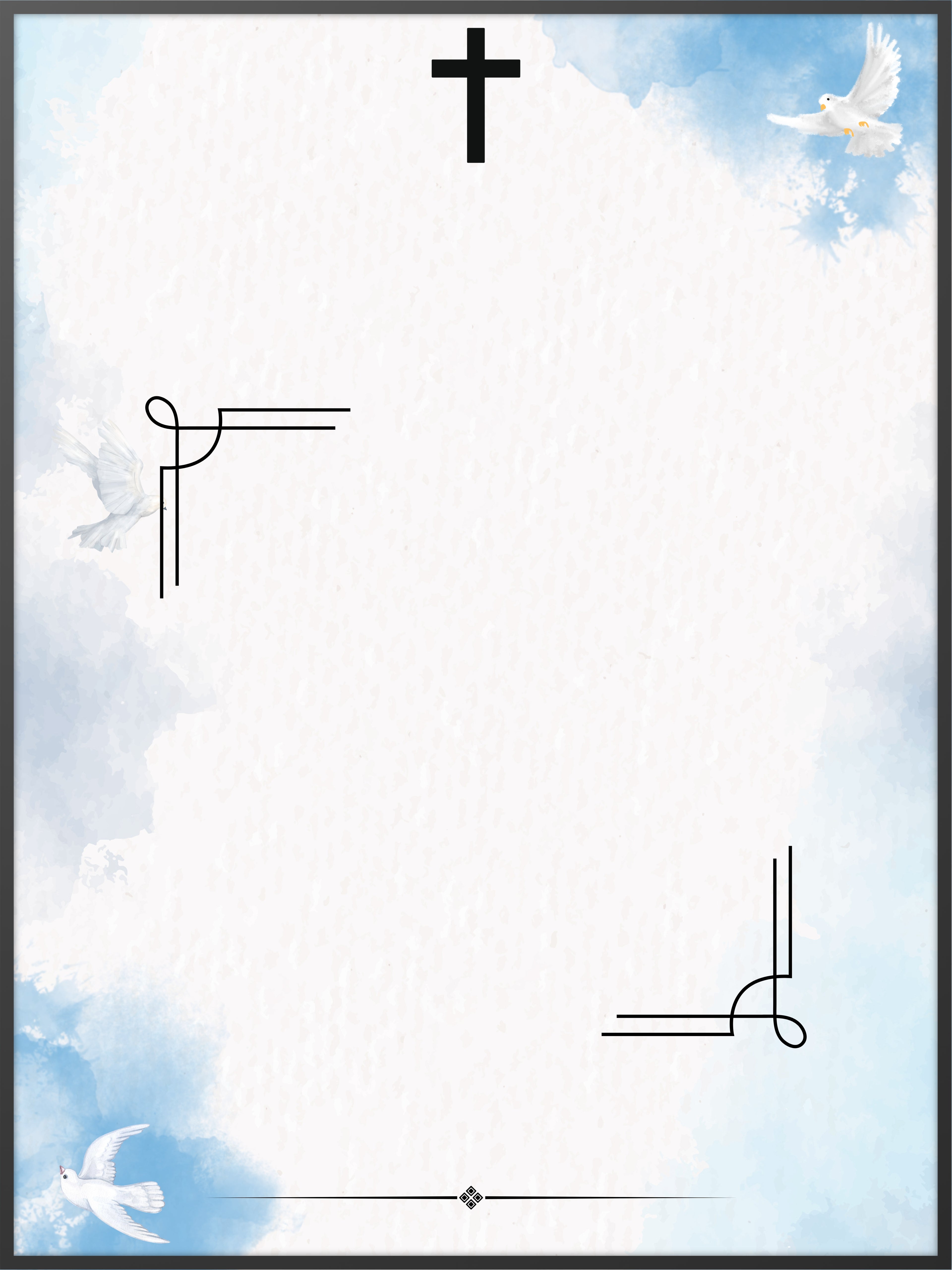 Peaceful Dove Memorial Poster