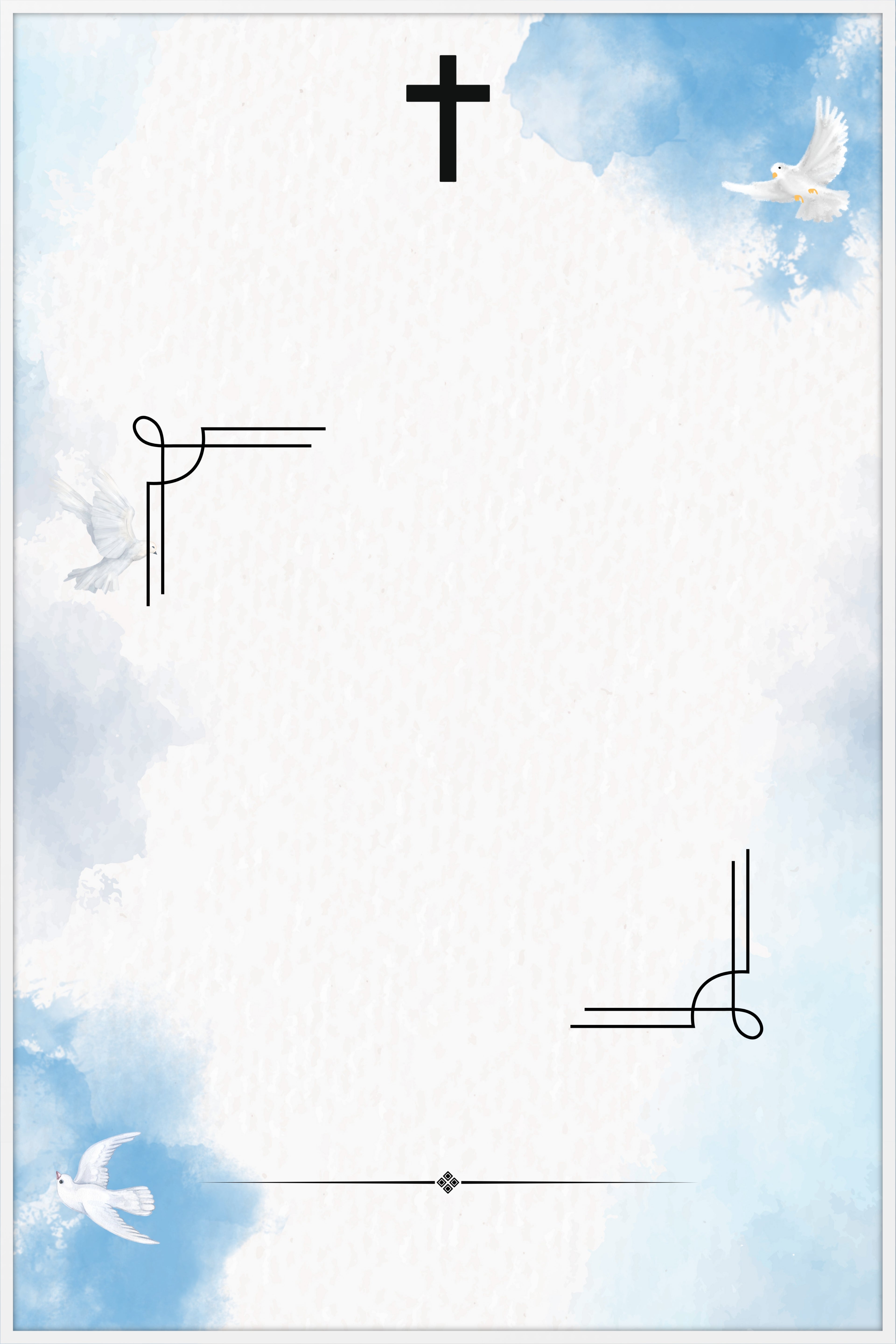 Peaceful Dove Memorial Poster
