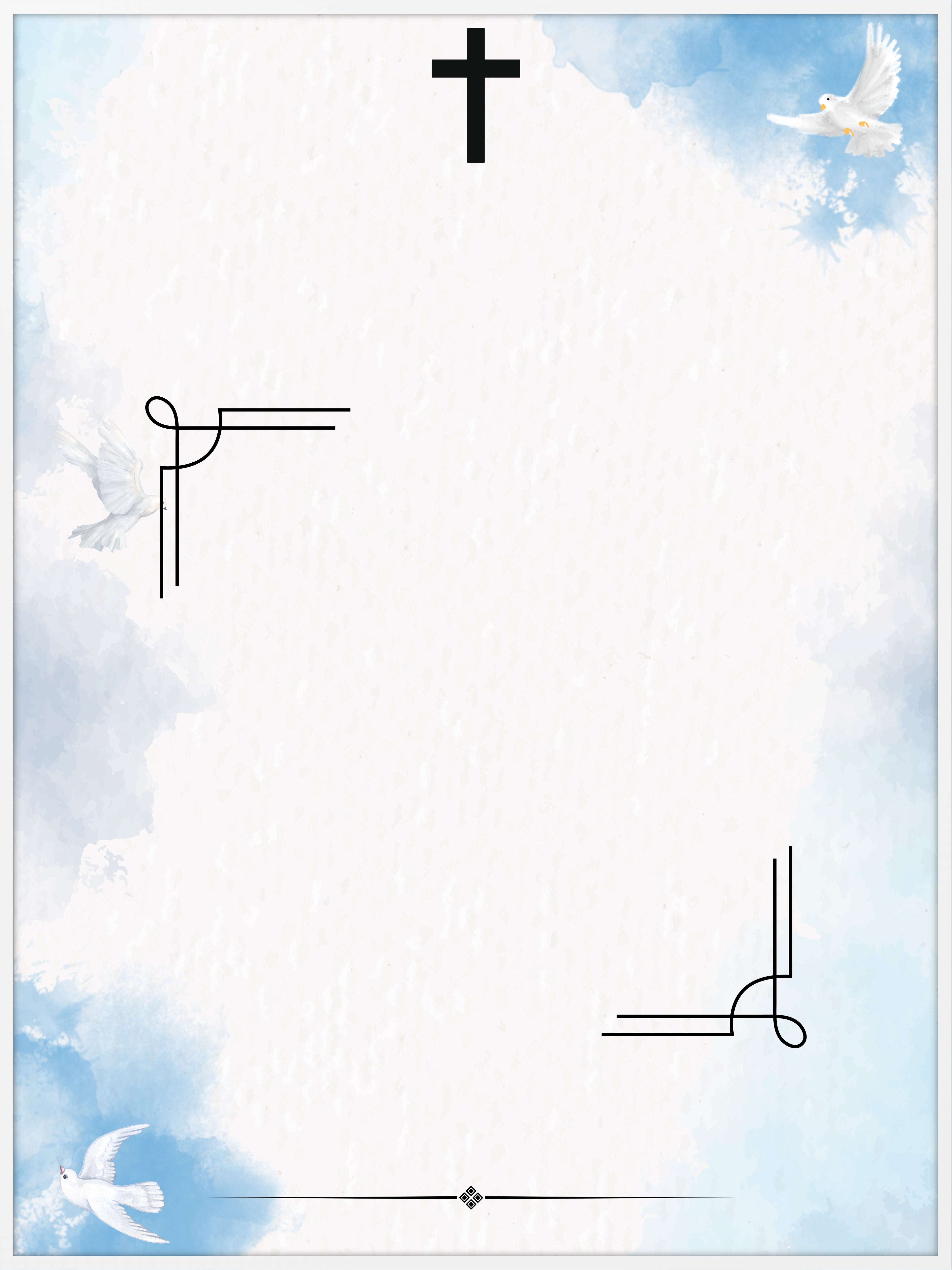 Peaceful Dove Memorial Poster