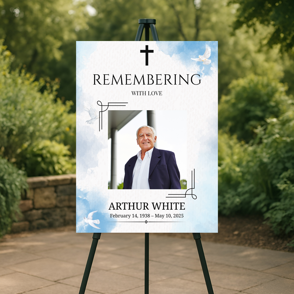 Peaceful Dove Memorial Poster