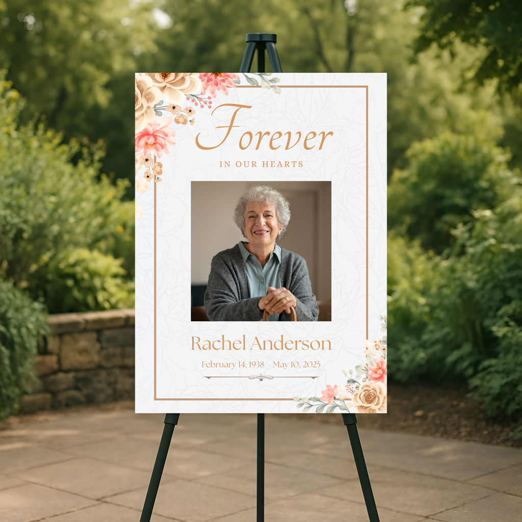 Peach Forever Memorial Poster