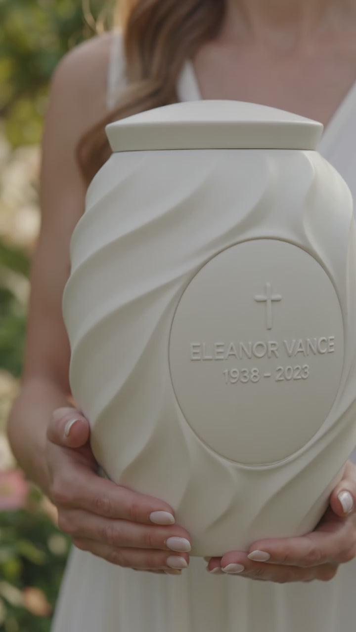Cascading Wave Cremation Urn — rotation video