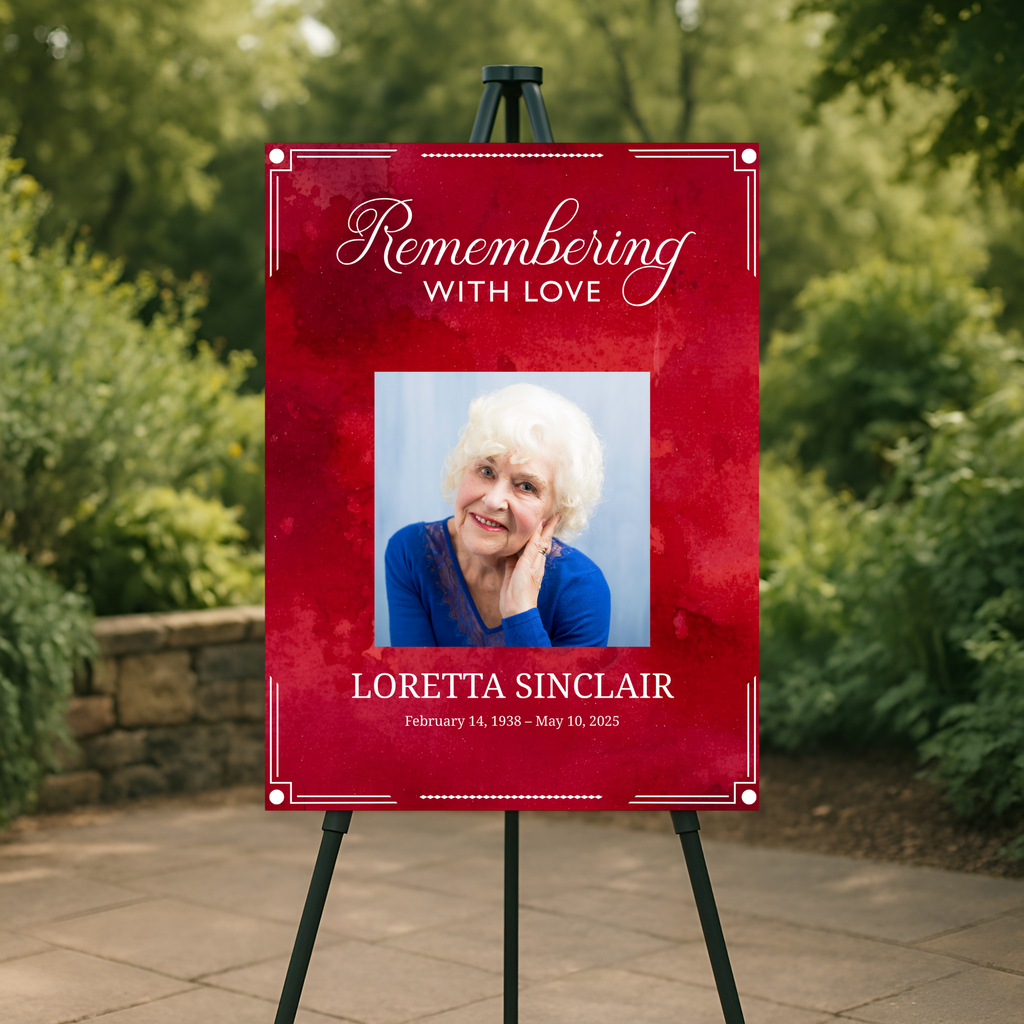 Ruby Remembrance Memorial Poster