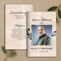 Rustic Vine Funeral Program
