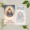 Sacred Heart Prayer Card