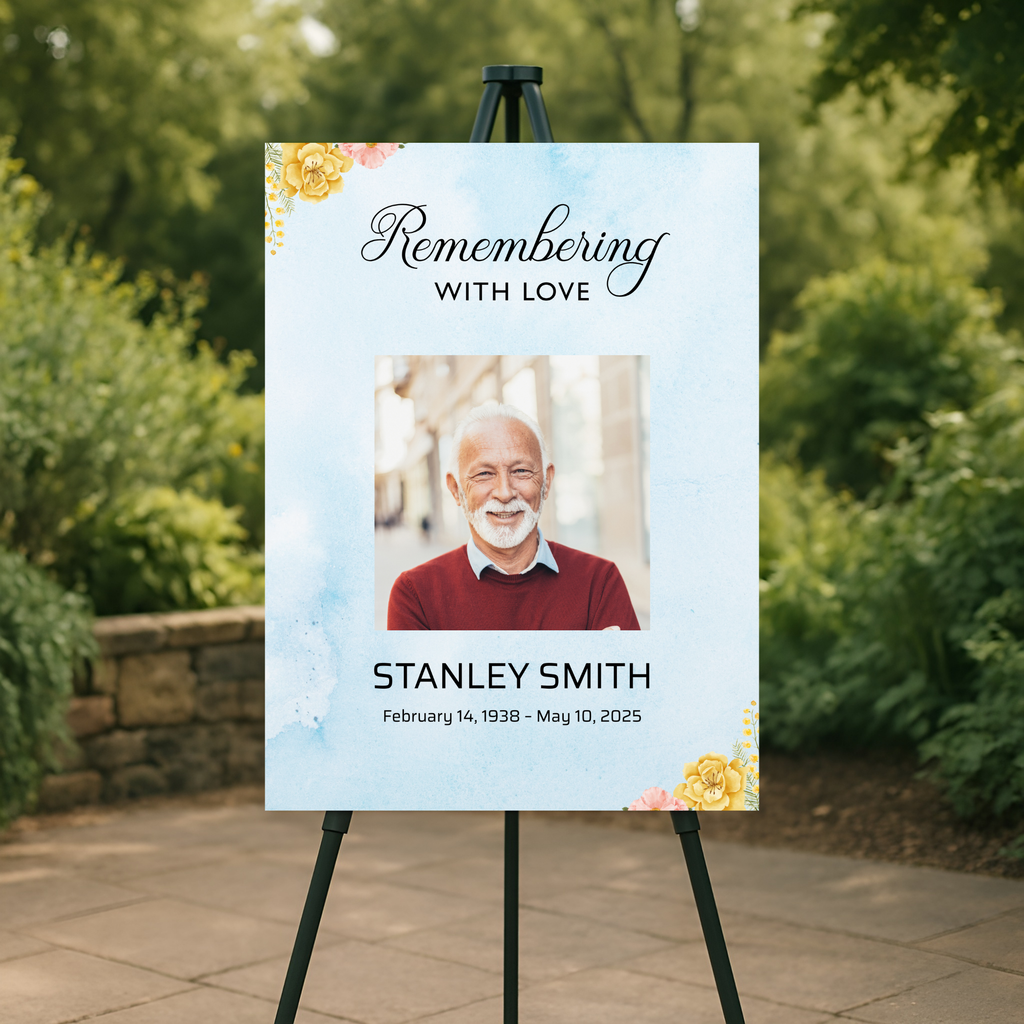 Sky Blossom Memorial Poster