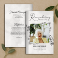 Soft Petal Funeral Program