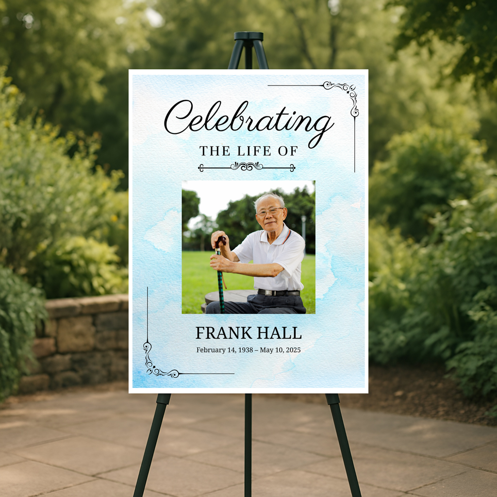 Soft Sky Memorial Poster